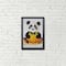 Wizardi Diamond Painting Kit Panda With Pumpkin